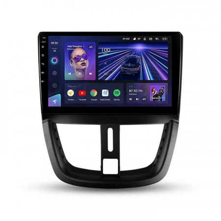 Navigatie Auto Teyes CC3 Peugeot 207 2006-2015 4+64GB 9" QLED Octa-core 1.8Ghz, Android 4G Bluetooth 5.1 DSP
