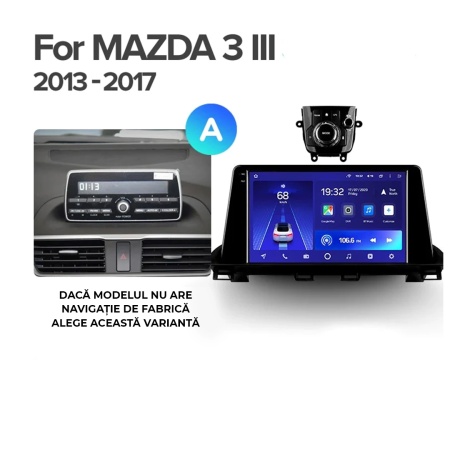 Navigatie Auto Teyes CC3 Split Mazda 3 Axela 2013-2017 4+64GB 9" QLED Octa-core 1.8Ghz, Android 4G Bluetooth 5.1 DSP - Img 7