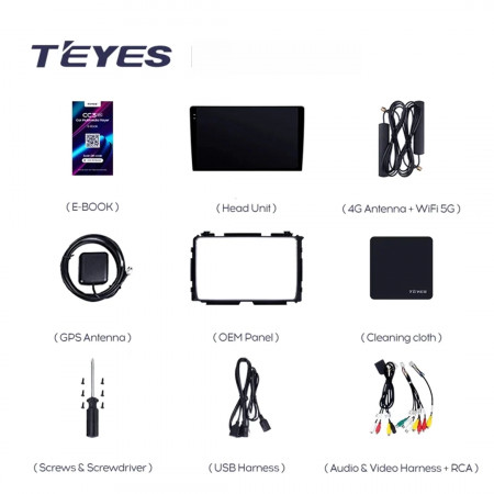 Navigatie Auto Teyes CC3L Honda HR-V 2015-2022 4+64GB 9" IPS Octa-core 1.6Ghz, Android 4G Bluetooth 5.1 DSP - Img 7