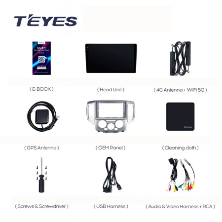 Navigatie Auto Teyes CC3L Nissan NV200 M20 2009-2023 4+32GB 9" IPS Octa-core 1.6Ghz, Android 4G Bluetooth 5.1 DSP - Img 6