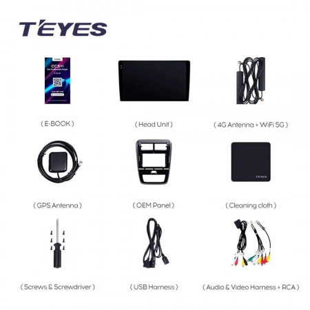 Navigatie Auto Teyes CC3L Toyota Wigo 2020-2023 4+64GB 10.2" IPS Octa-core 1.6Ghz, Android 4G Bluetooth 5.1 DSP - Img 8