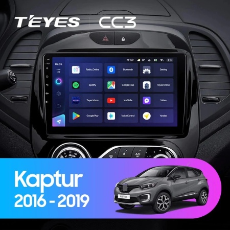 Navigatie Auto Teyes CC4 Renault Captur 2016-2019 6+128GB 9.5" QLED Octa-core 2.7Ghz, Android 4G Bluetooth 5.1 DSP - Img 2