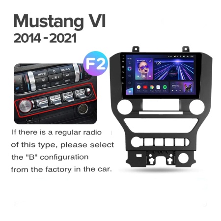 Navigatie Auto Teyes CC4L Ford Mustang 6 2015-2023 6+64GB 9" QLED Qualcomm 2Ghz, Android 4G Bluetooth 5.1 DSP - Img 4