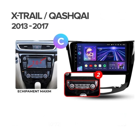 Navigatie Auto Teyes CC4L Nissan Qashqai 2 J11 2013-2017 6+64GB 10.2" QLED Qualcomm 2Ghz, Android 4G Bluetooth 5.1 DSP - Img 4