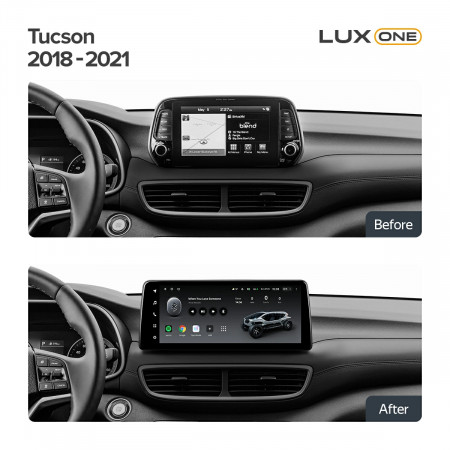 Navigatie Auto Teyes Lux One Hyundai Tucson 3 2018-2020 4+32GB 12.3" IPS Octa-core 2Ghz, Android 4G Bluetooth 5.1 DSP - Img 3