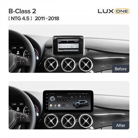 Navigatie Auto Teyes Lux One Mercedes-Benz B Class W246 2011-2018 NTG 4.5 6+128GB 12.3" IPS Octa-core 2Ghz, Android 4G Bluetooth 5.1 DSP - Img 3