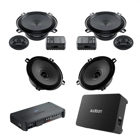 Pachet Difuzoare Auto cu subwoofer Suzuki Wagon R 2012-2023 Audison Prima 1010 W