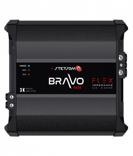 Amplificator auto STETSOM BRAVO BASS FLEX 3K - 1, 1 canal, 3500W