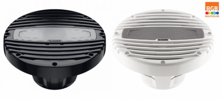 Difuzoare Marine Hertz HMX 8 LD / W / C, Alb / Negru, set coaxial 2 căi, 200mm, 100W RMS - Img 2