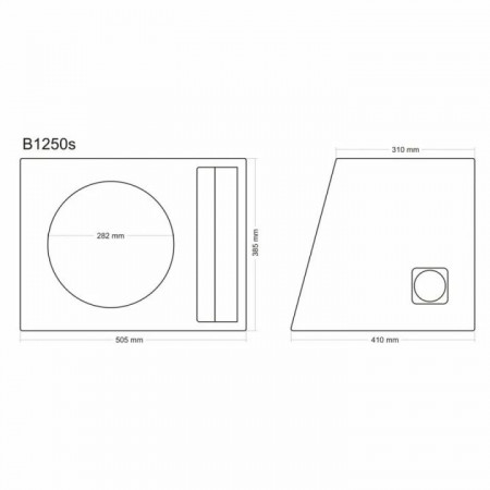 Incinta subwoofer universala, 300 mm, 50L - COD B1250s - Img 9