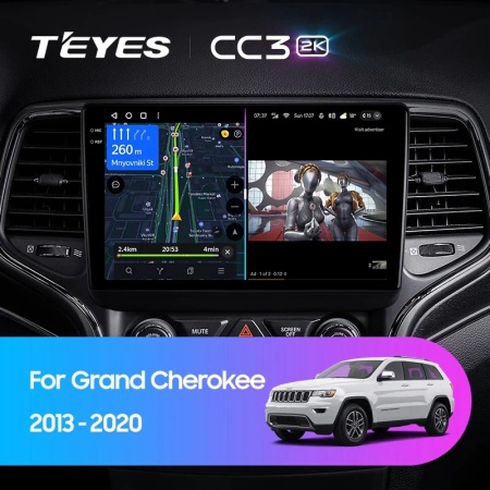 Navigatie Auto cu Asistenta AI Teyes CC4 PRO Jeep Grand Cherokee 2 2013-2020 8+128GB 9.5" QLED, Android 13, 5G, 7.1 DSP, CarPlay - Img 2