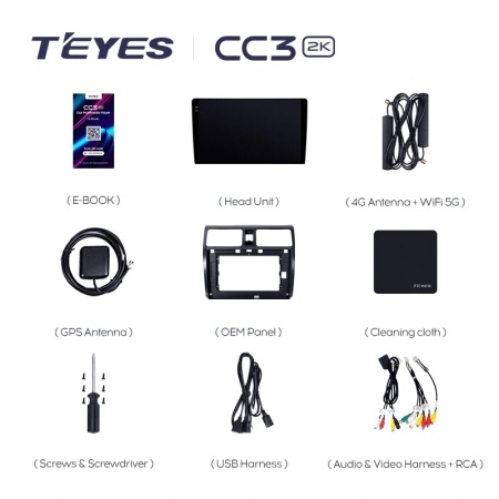 Navigatie Auto Teyes CC3 2K Suzuki Swift 3 2003-2010 4+64GB 10.36" QLED Octa-core 2Ghz, Android 4G Bluetooth 5.1 DSP - Img 8