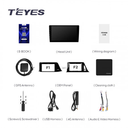 Navigatie Auto Teyes CC3 2K Toyota C-HR 2016-2020 4+64GB 9.5" QLED Octa-core 2Ghz, Android 4G Bluetooth 5.1 DSP - Img 8