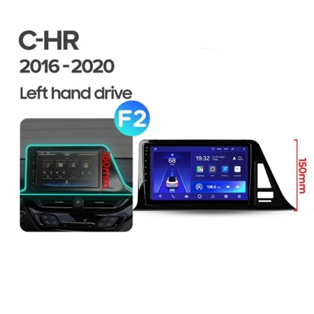 Navigatie Auto Teyes CC3 2K Toyota C-HR 2016-2023 4+32GB 9.5" QLED Octa-core 2Ghz, Android 4G Bluetooth 5.1 DSP - Img 8