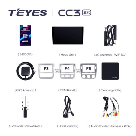 Navigatie Auto Teyes CC3 360° Volkswagen Scirocco 2008-2017 6+128GB 9" QLED Octa-core 1.8Ghz, Android 4G Bluetooth 5.1 DSP - Img 8