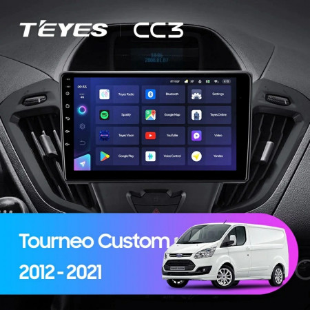 Navigatie Auto Teyes CC3 Ford Transit Custom 2012-2023 6+128GB 9" QLED Octa-core 1.8Ghz Android 4G Bluetooth 5.1 DSP - Img 2