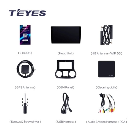 Navigatie Auto Teyes CC3 Jeep Wrangler 3 2010-2018 6+128GB 10.2" QLED Octa-core 1.8Ghz, Android 4G Bluetooth 5.1 DSP - Img 10
