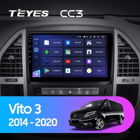 Navigatie Auto Teyes CC3 Mercedes-Benz Vito 3 2014-2023 4+32GB 10.2" QLED Octa-core 1.8Ghz Android 4G Bluetooth 5.1 DSP - Img 2
