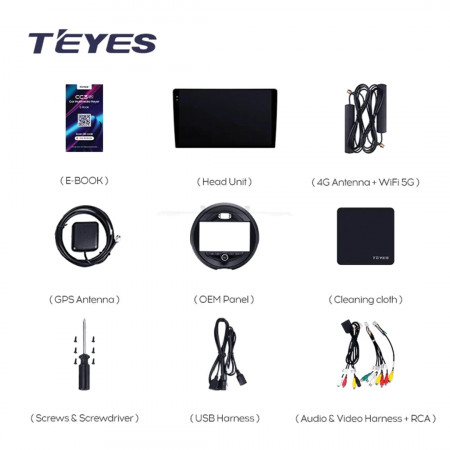 Navigatie Auto Teyes CC3 Mini 2014-2020 6+128GB 9" QLED Octa-core 1.8Ghz, Android 4G Bluetooth 5.1 DSP - Img 8