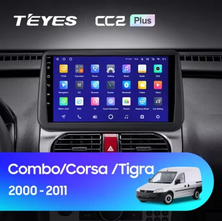 Navigatie Auto Teyes CC3 Split Opel Tigra B 2004-2009 4+32GB 9" QLED Octa-core 1.8Ghz, Android 4G Bluetooth 5.1 DSP - Img 2