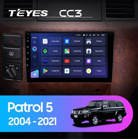 Navigatie Auto Teyes CC3L Nissan Patrol Y61 2004-2021 4+32GB 9&quot; IPS Octa-core 1.6Ghz, Android 4G Bluetooth 5.1 DSP - Img 2