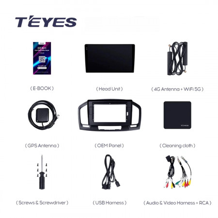 Navigatie Auto Teyes CC3L Opel Insignia 2008-2013 4+64GB 9" IPS Octa-core 1.6Ghz, Android 4G Bluetooth 5.1 DSP - Img 7