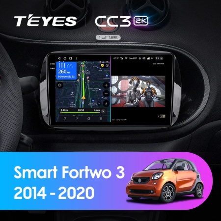 Navigatie Auto Teyes CC3L WiFi Mercedes-Benz Fortwo 2014-2023 2+32GB 9" IPS Quad-core 1.3Ghz, Android Bluetooth 5.1 DSP - Img 2