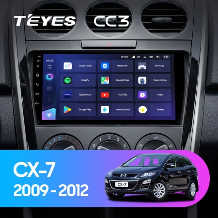 Navigatie Auto Teyes CC4 Mazda CX-7 2009-2012 6+64GB 9.5" QLED Octa-core 2.7Ghz, Android 4G Bluetooth 5.1 DSP - Img 2
