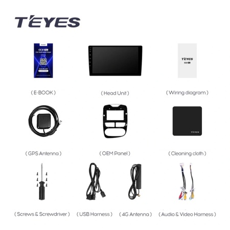 Navigatie Auto Teyes CC4 Renault Clio 4 2012-2015 8+128GB 10.36" QLED Octa-core 2.7Ghz, Android 4G Bluetooth 5.1 DSP - Img 4