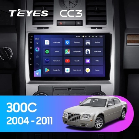 Navigatie Auto Teyes CC4L Chrysler 300C 2004-2011 6+64GB 9" QLED Qualcomm 2Ghz, Android 4G Bluetooth 5.1 DSP - Img 2