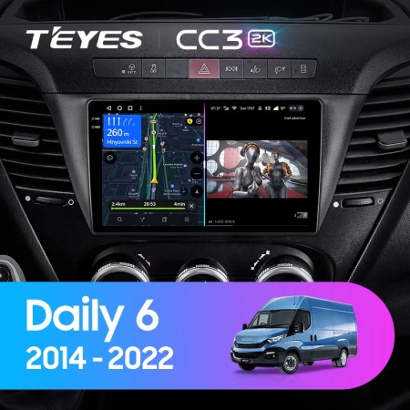 Navigatie Auto Teyes CC4L Iveco Daily 6 2014-2022 6+64GB 9" QLED Qualcomm 2Ghz, Android 4G Bluetooth 5.1 DSP - Img 2
