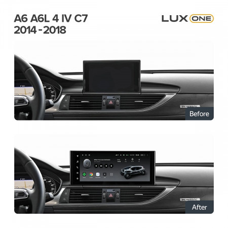 Navigatie Auto Teyes Lux One Audi A6 C7 2014-2018 6+128GB 12.3" IPS Octa-Core 2.0 GHz Android 4G DSP Bluetooth 5.1 - Img 3