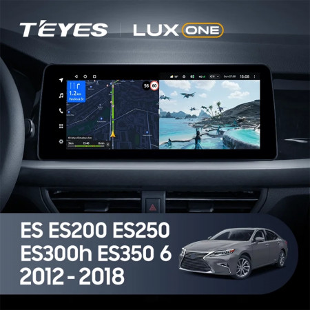 Navigatie Auto Teyes Lux One Lexus Lexus ES ES200 ES250 ES300h ES350 XV60 VI 6 2012-2018 4+32GB 12.3" IPS Octa-core 2Ghz, Android 4G Bluetooth 5.1 DSP - Img 2