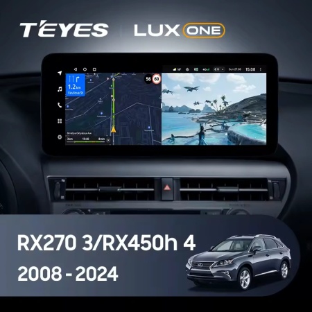 Navigatie Auto Teyes Lux One Lexus RX 2012-2015 6+128GB 12.3" IPS Octa-core 2Ghz, Android 4G Bluetooth 5.1 DSP - Img 2