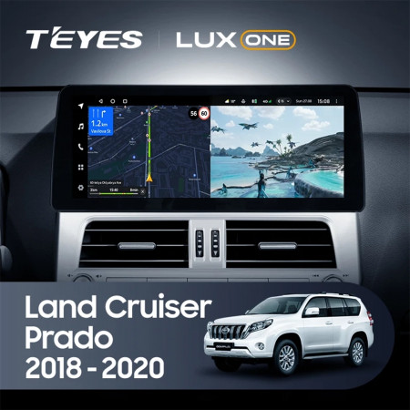 Navigatie Auto Teyes Lux One Toyota Toyota Land Cruiser Prado 150 2018-2020 4+32GB 12.3" IPS Octa-core 2Ghz, Android 4G Bluetooth 5.1 DSP - Img 2