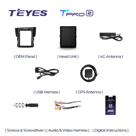 Navigatie Auto Teyes Tip Tesla TPRO 2 Honda CR-V 4 2011-2015 4+64GB 9.7" QLED Octa-core 1.8Ghz, Android 4G Bluetooth 5.1 DSP - Img 5