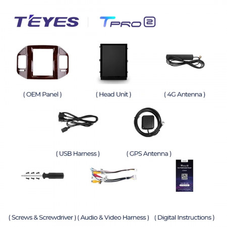 Navigatie Auto Teyes Tip Tesla TPRO 2 Mitsubishi Pajero 3 V70 V60 1999-2006 3+32GB 9.7" QLED Octa-core 1.8Ghz, Android 4G Bluetooth 5.1 DSP - Img 6