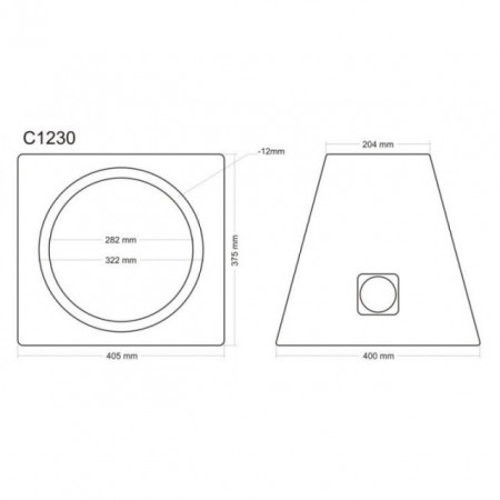 Incinta subwoofer universala, 300 mm, 30L - COD C1230 - Img 4