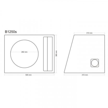 Incinta subwoofer universala, 300 mm, 50L - COD B1250s - Img 6