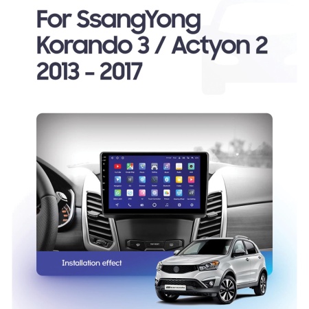 Navigatie Auto Teyes CC2 Plus Split SsangYong Actyon 2 2013-2017 2+32GB 9" QLED Octa-core 1.8Ghz, Android 4G Bluetooth 5.1 DSP - Img 2