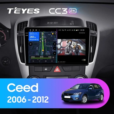 Navigatie Auto Teyes CC3 2K Kia Ceed 1 2006-2012 6+128GB 9.5" QLED Octa-core 2Ghz, Android 4G Bluetooth 5.1 DSP - Img 2