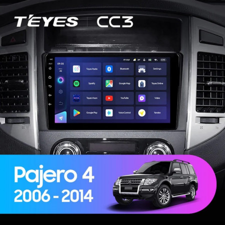 Navigatie Auto Teyes CC3 2K Mitsubishi Pajero 4 V80 2006-2021 4+64GB 9.5&quot; QLED Octa-core 2Ghz Android 4G Bluetooth 5.1 DSP - Img 2