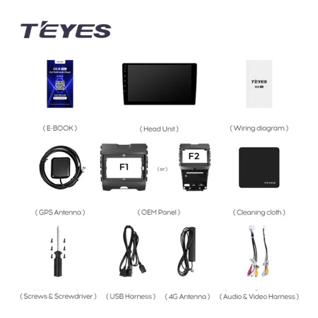 Navigatie Auto Teyes CC3 Ford Edge 2 2015-2018 6+128GB 9" QLED Octa-core 1.8Ghz, Android 4G Bluetooth 5.1 DSP - Img 10