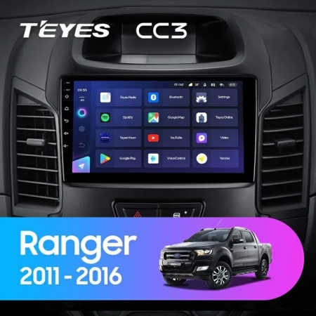 Navigatie Auto Teyes CC3 Ford Ranger 3 2011-2018 4+32GB 9" QLED Octa-core 1.8Ghz Android 4G Bluetooth 5.1 DSP - Img 2