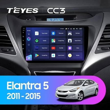 Navigatie Auto Teyes CC3 Hyundai Elantra 5 2010-2016 4+32GB 9" QLED Octa-core 1.8Ghz Android 4G Bluetooth 5.1 DSP - Img 2