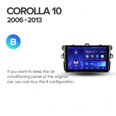 Navigatie Auto Teyes CC3 Toyota Corolla 10 2006-2013 4+32GB 9" QLED Octa-core 1.8Ghz Android 4G Bluetooth 5.1 DSP - Img 9