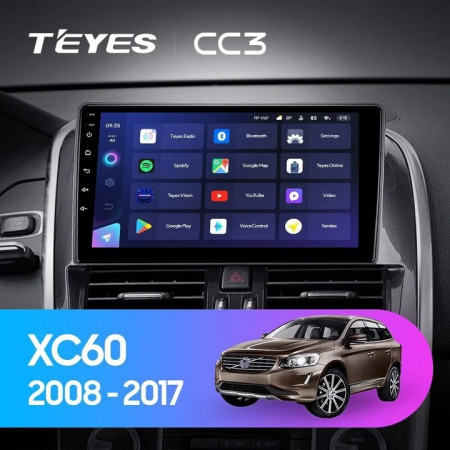 Navigatie Auto Teyes CC3 Volvo XC60 2008-2017 4+64GB 9" QLED Octa-core 1.8Ghz Android 4G Bluetooth 5.1 DSP - Img 2