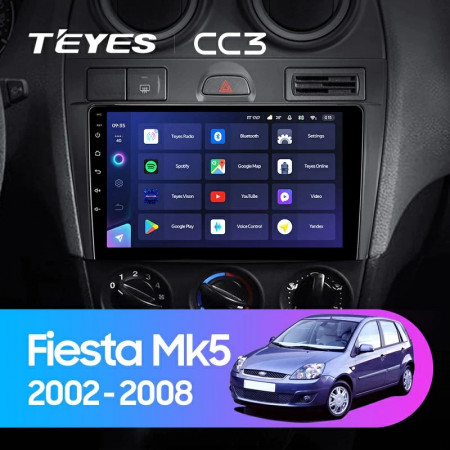 Navigatie Auto Teyes CC3L Ford Fiesta 5 2002-2008 4+64GB 9" IPS Octa-core 1.6Ghz, Android 4G Bluetooth 5.1 DSP - Img 2