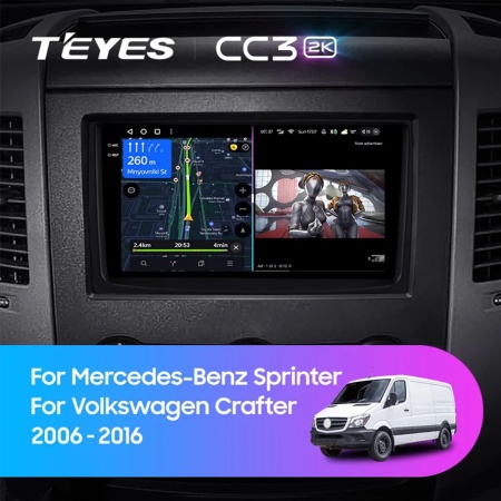 Navigatie Auto Teyes CC3L Mercedes-Benz Sprinter 2006-2018 4+32GB 9" IPS Octa-core 1.6Ghz, Android 4G Bluetooth 5.1 DSP - Img 2