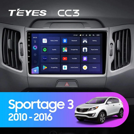 Navigatie Auto Teyes CC3L WiFi Kia Sportage 3 2010-2016 2+32GB 9" IPS Quad-core 1.3Ghz, Android Bluetooth 5.1 DSP - Img 2